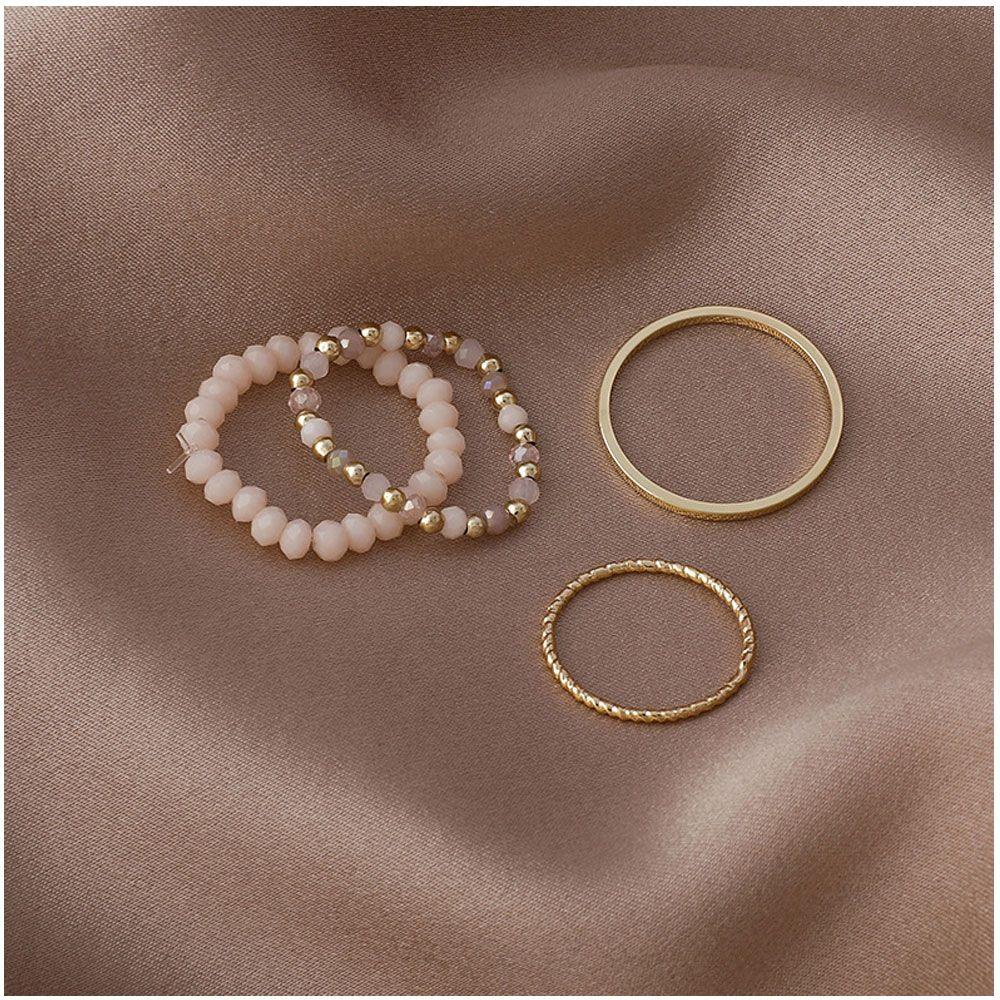 Nanas 4pcs/set Cincin Aksesoris Baru Perhiasan Vintage