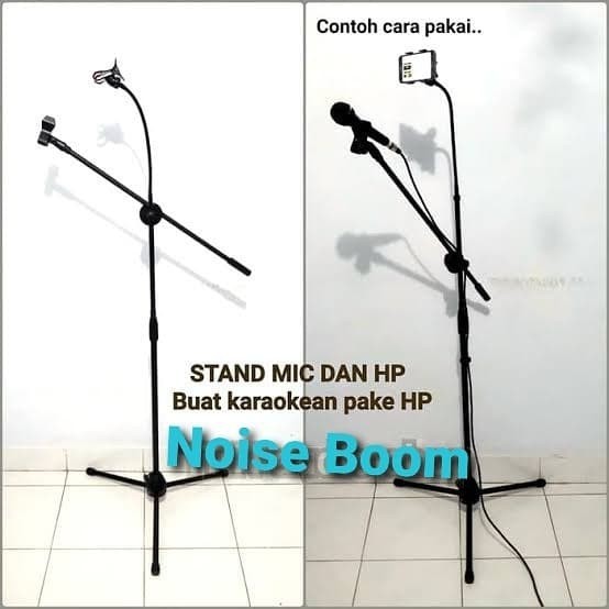 STAND MICROPHONE PLUS HOLDER HP STAND MIC BERDIRI