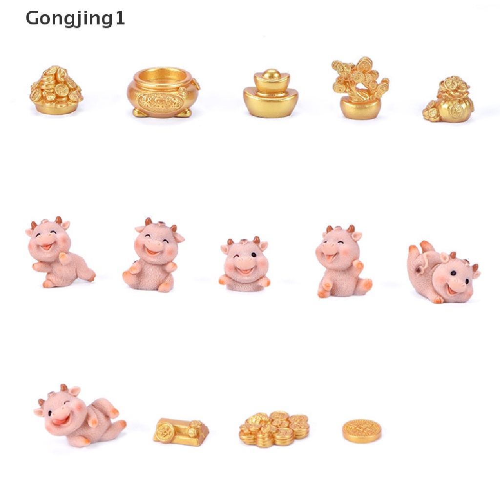 Gongjing1 Miniatur Sapi Diy Untuk Dekorasi Rumah Boneka