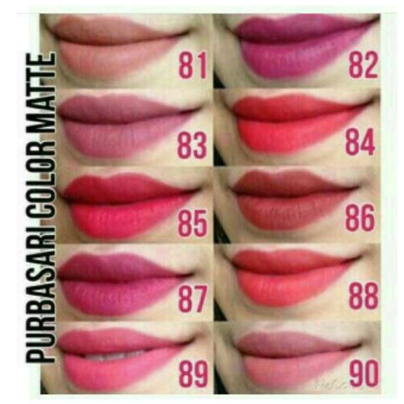 ^ KYRA ^ Purbasari Lipstik Color Matte - Inovasi Terbaru Dengan Pelembab