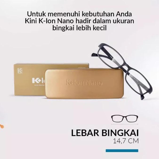 K-Ion Nano Kacamata Terapi Bingkai Kecil Bonus K-Coffee Ginseng 4In1