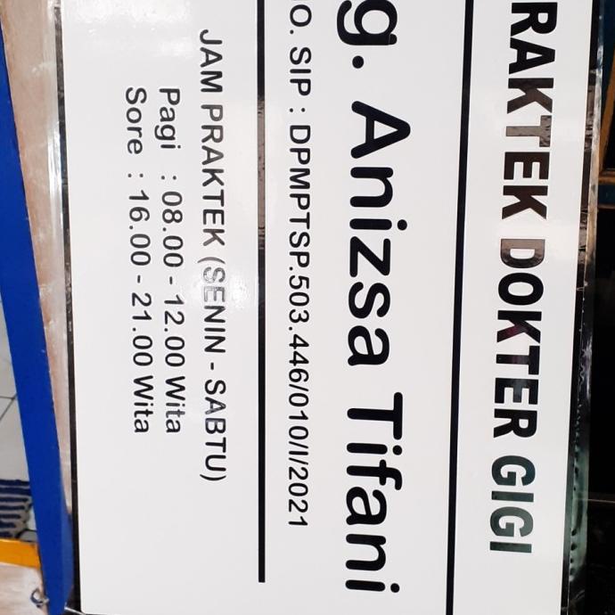 

[COD] Papan Nama Dokter - Apotek - Klinik - Custom LIMITED EDITION Kode 597