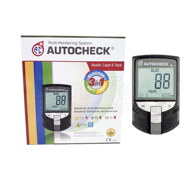 Alat Cek Gula Darah Kolesterol Asam Urat / Autocheck GCU 3in1 / Alat Tes Darah