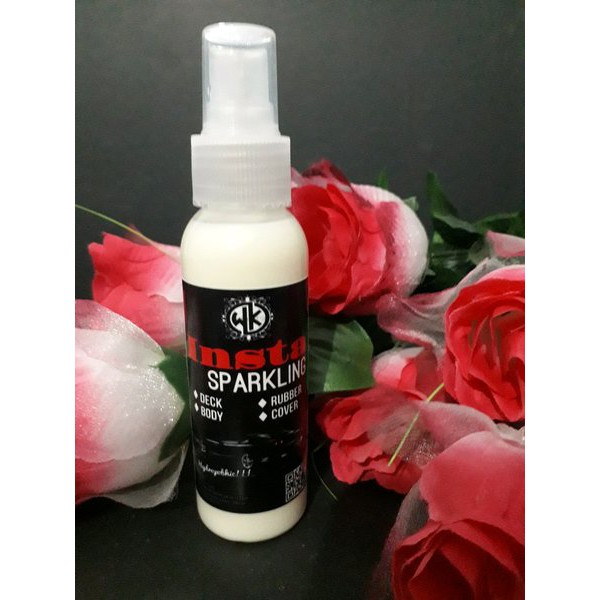 WK INSTA SPARKLING Pengkilap Body 100 Ml Di Jamin Kinclong Bener Original Efek Daun Talas Murah