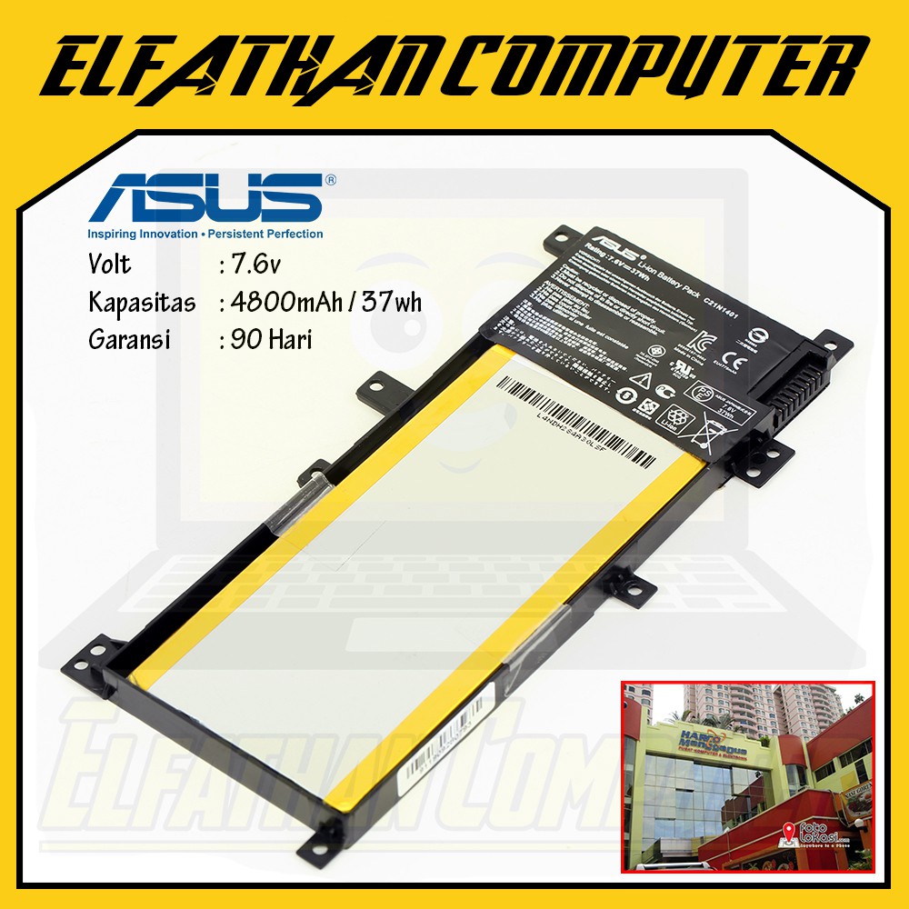 Jual Baterai Batre Baterry Laptop Asus A455 A455L X455L A555L X555L