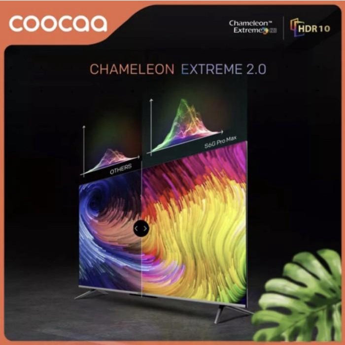 COOCAA LED TV 50 inch 50S6G PRO SMART TV ANDROID 10 UHD 4K 50" DIGITAL