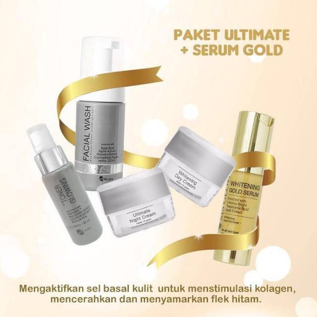 Ms Glow Paket Super Ultimate Plus Serum Untuk Flek Wajah Berhadiah Emas Minigold | Original 100%