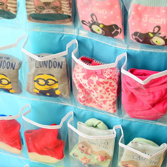 BRGUNIK Gantungan Celana Dalam 16 Sekat Pouch Hanging Organizer R053