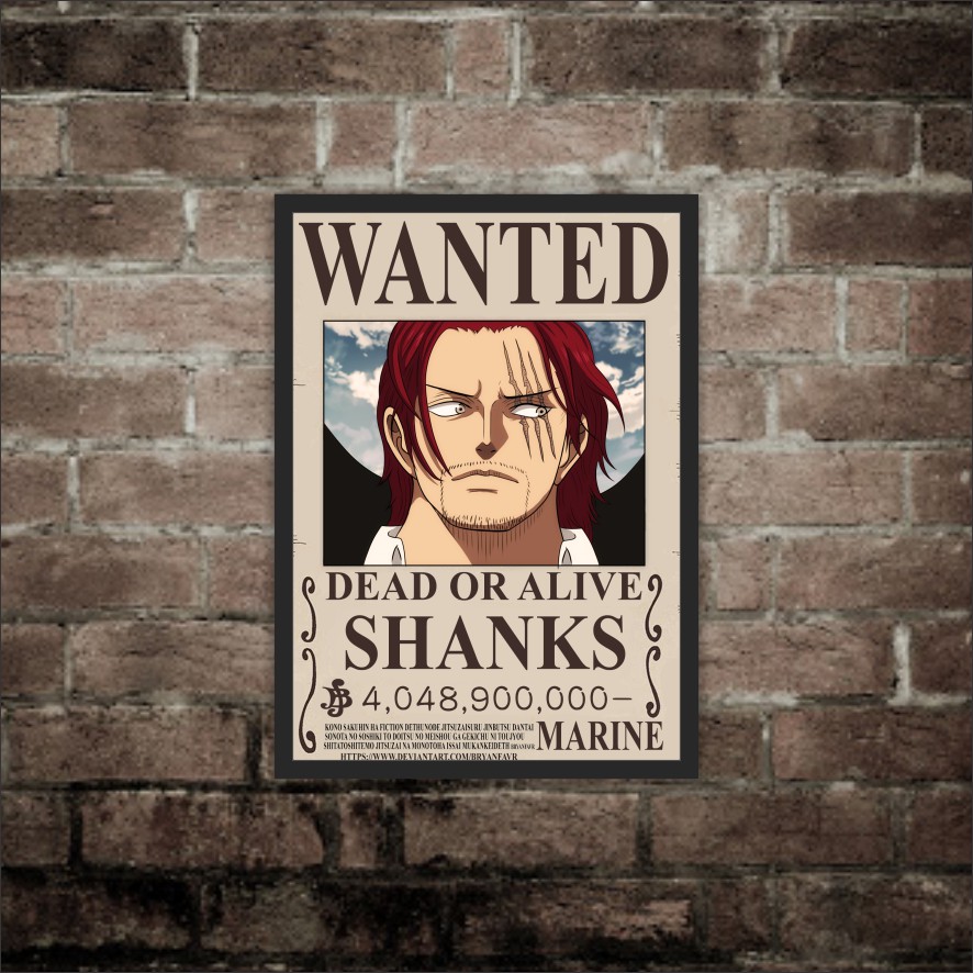 Poster Anime one piece wanted Hiasan Dinding Kamar wall decor-6