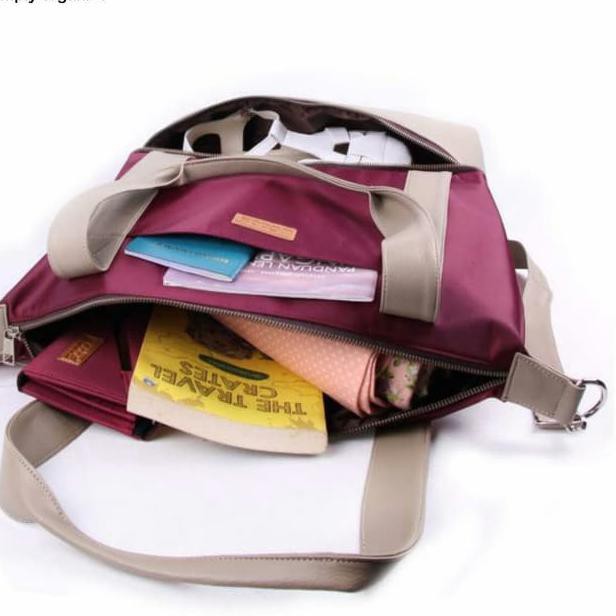 【 ͡❛ ͜ʖ ͡❛】 Cabs Pocket Megan (Tas Wanita Selempang, Tas Jinjing, Tote Bag) Red á