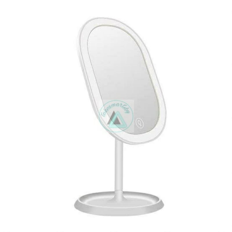 Cermin Make Up LED Oval AD-01 / LED Makeup Mirror Free Kabel Usb