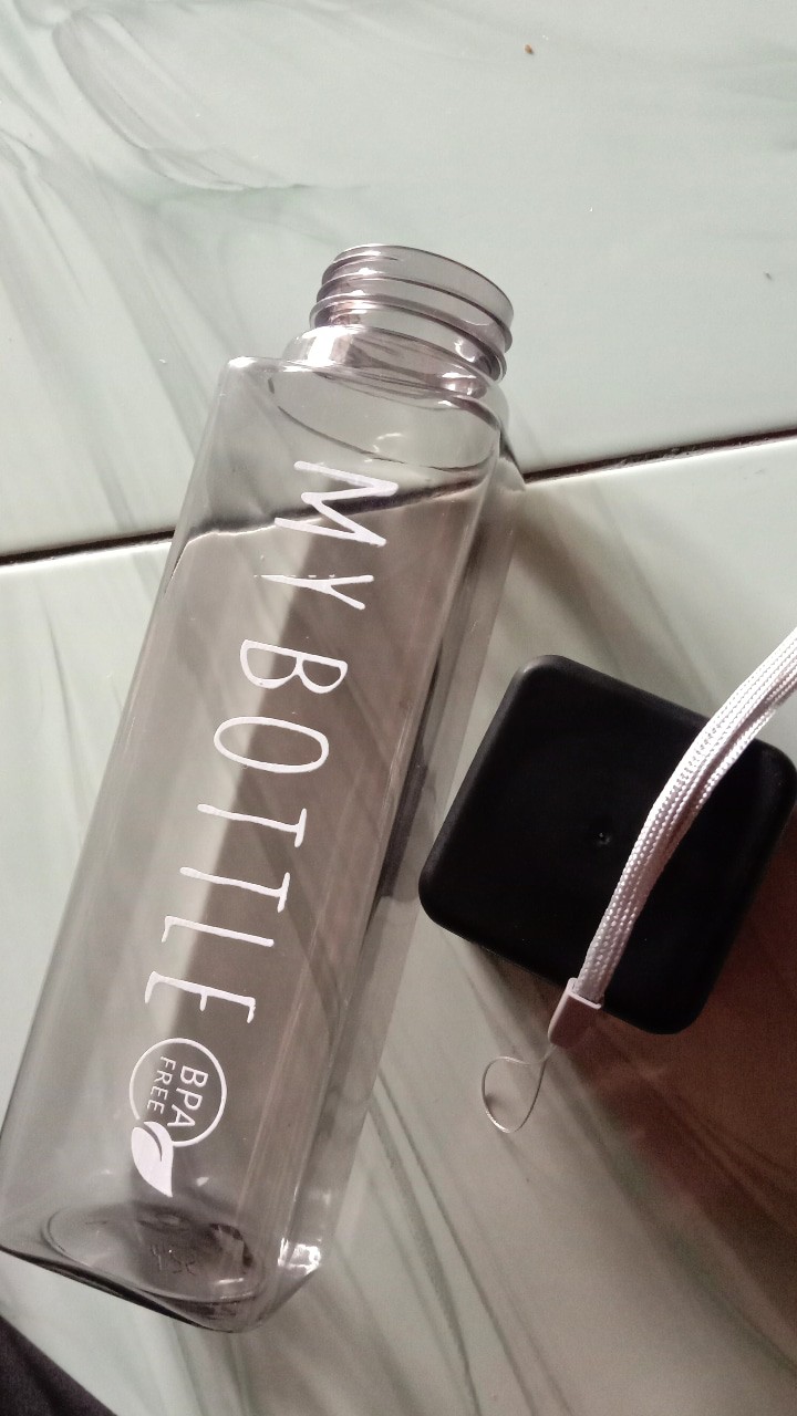 My Bottle Kotak Warna Bening Botol Minum 500ml