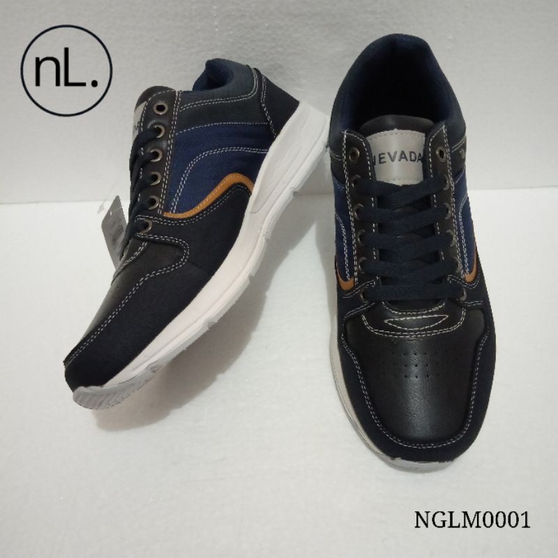Sepatu Pria Slip On Merek Nevada Warna Navy