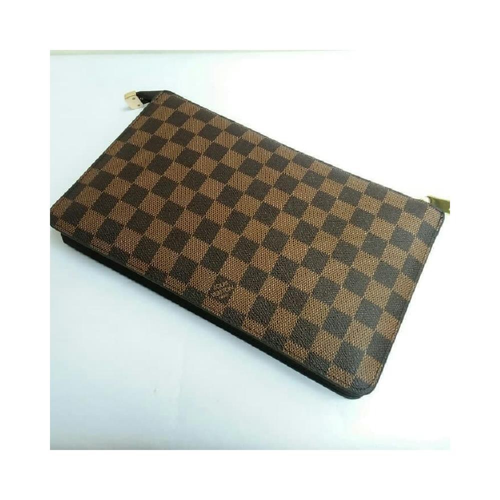 Tas Selempang Clutch Wanita LV Motif Catur Import