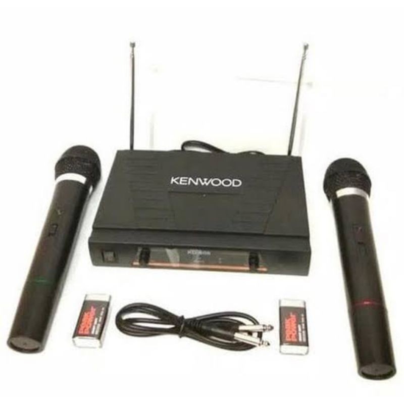 MICROPHONE / MIC WIRELLES KENWOOD VOCAL KARAOKE KD 606 / MIK TANPA KABEL