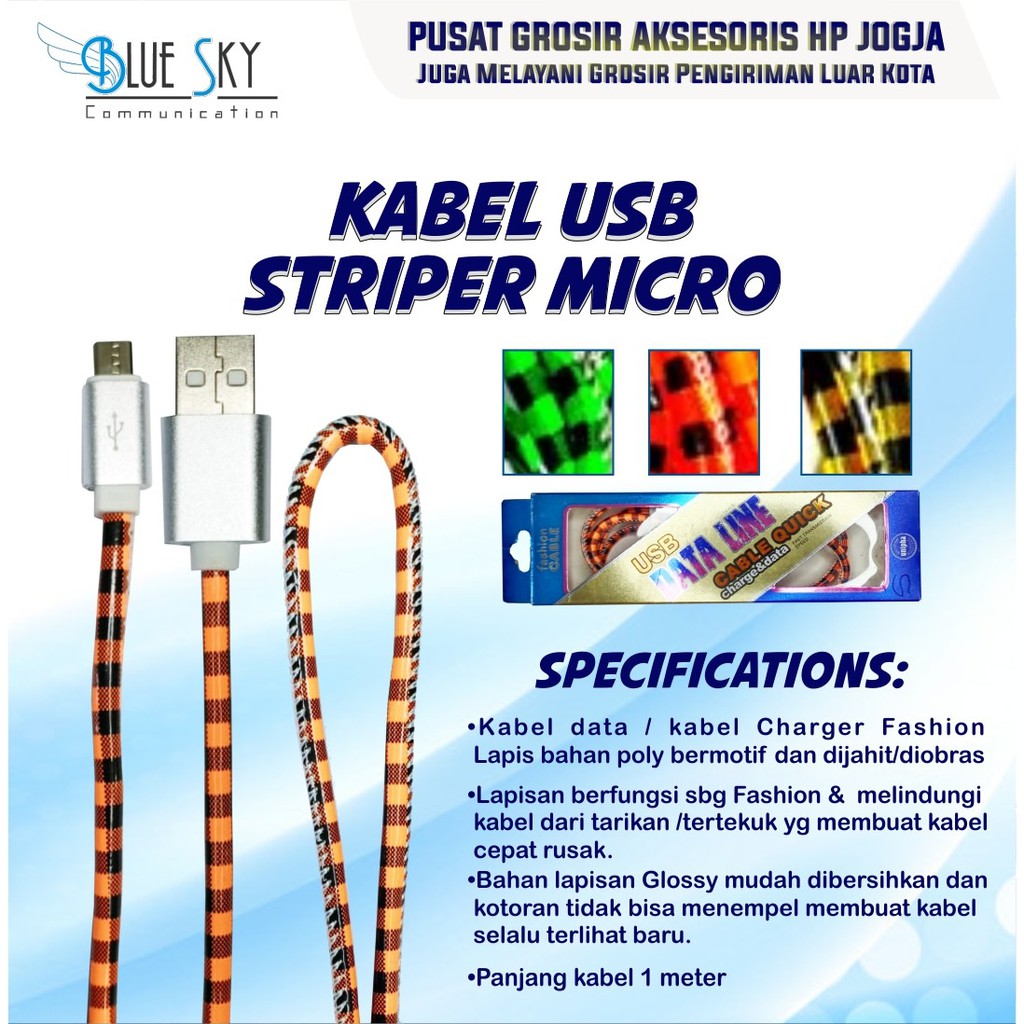 KABEL USB STRIPER MICRO