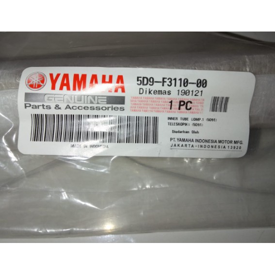 As Skok Shock Teleskopik Depan Pipe Comp FR Fork Yamaha Vega ZR 5D9 F3110 00 1PCS