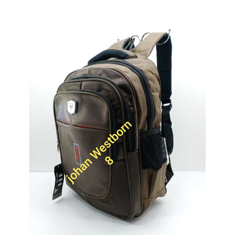 Tas Ransel Sekolah Polo Tox's series hitam coklat