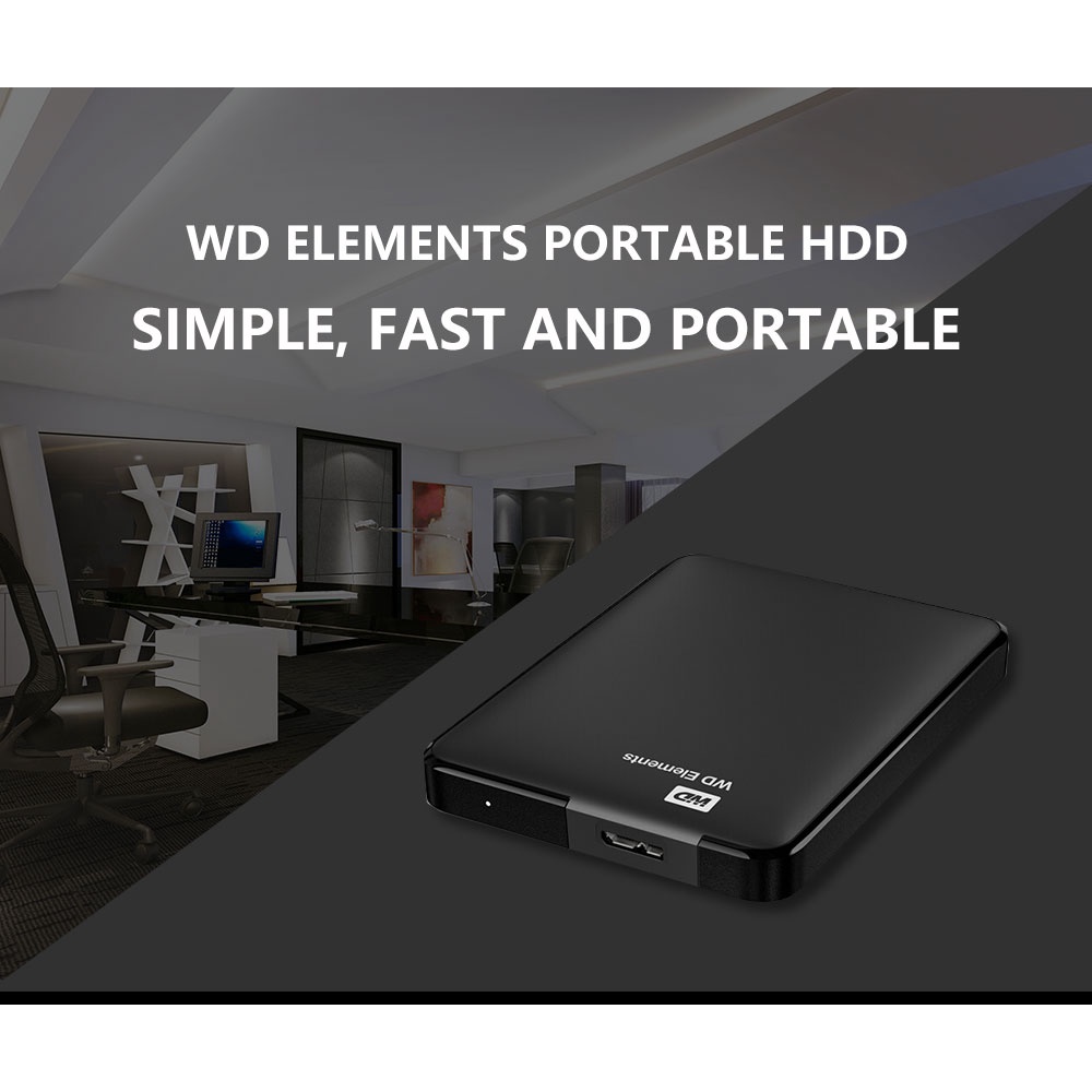 Western Digital WD 1TB Hardisk Eksternal External 2.5&quot; Portable Hardisk USB 3.0 HDD Untuk PC/Laptop