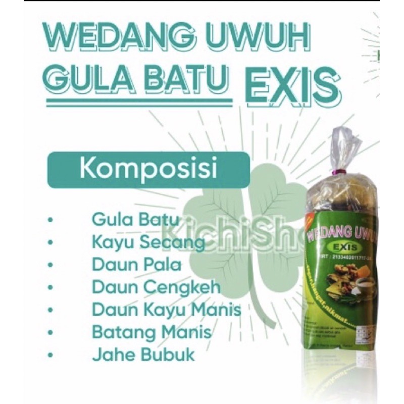 

WEDANG UWUH GULA BATU EXIS ASLI KOMPLIT KHAS IMOGIRI ISI 5 wedang uwuh murah