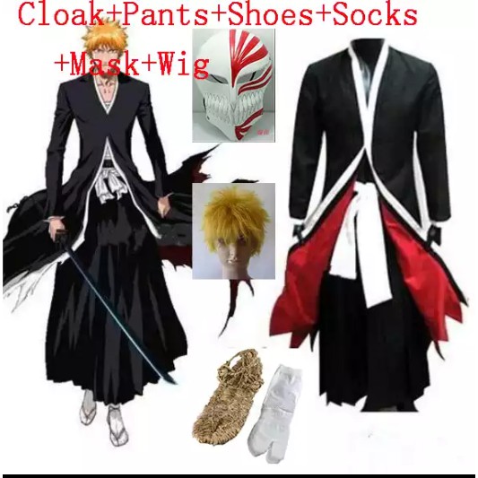 Cosplay Costume Anime Bleach Kurosaki Ichigo - Cloak Only- XL
