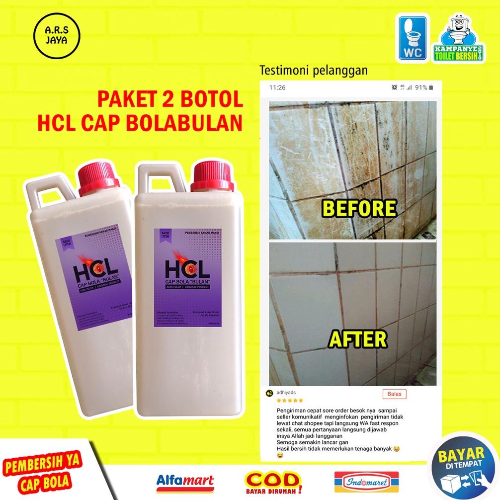 promo HCL CAP BOLA  - 2 Liter - Pembersih Keramik - Pembersih Karat - Pembersih Porselen - Kerak - K