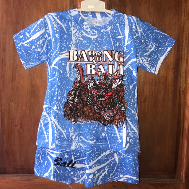SETELAN ANAK MOTIF  BARONG KAOS  TIE DYE Shopee Indonesia 
