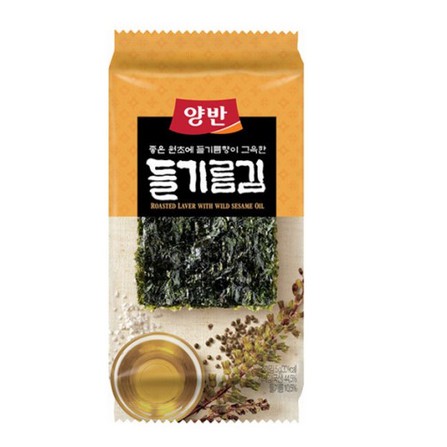 

Yangban Rumput Laut Dengan Minyak Perila - Seasoned Laver With Perilla Oil 3pcs