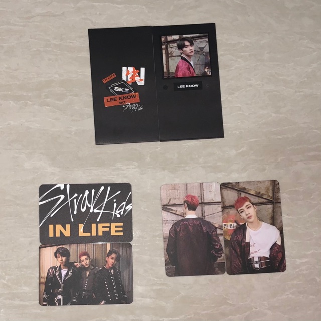 STRAY KIDS IN LIFE SKZ LEE KNOW LINO FRAME PC PHOTOCARD 3RACHA UNIT BANG CHAN DOUBLE SIDE PANORAMA