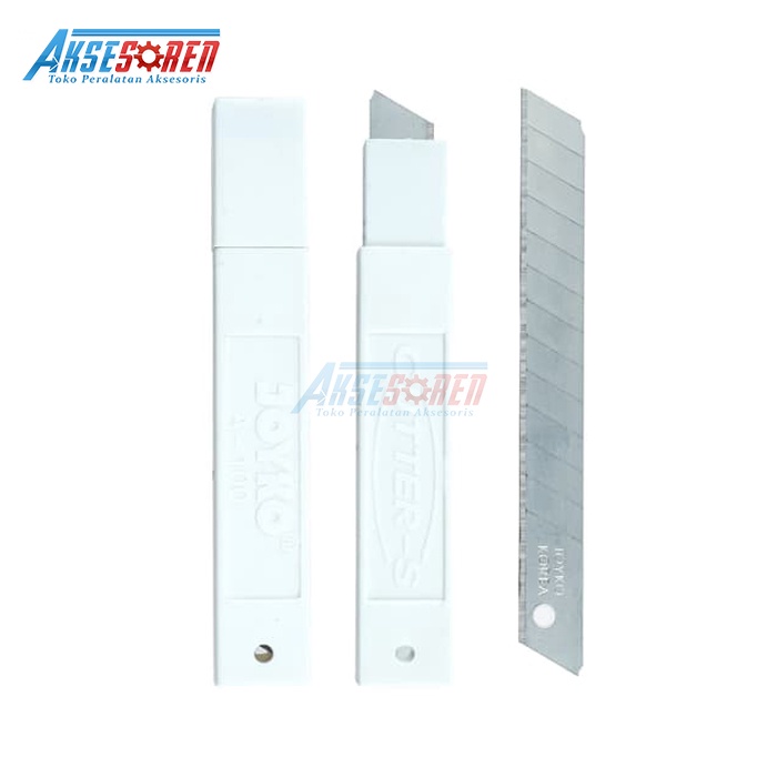 

ISI CUTTER JOYKO A-100 [1 TUBE/ 5 PCS] / PISAU PEMOTONG / CUTER BLADE REFILL / ISI KATER KECIL JOYKO / KATTER KECIL SUPER TAJAM
