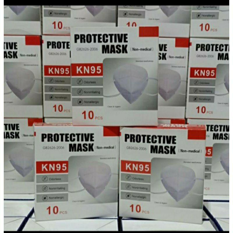 DF-MASKER KF95 TERMURAH-Masker KF95 Protective Mask Isi 20 Pcs KN95 Disposable Mask-Kawat Dalam