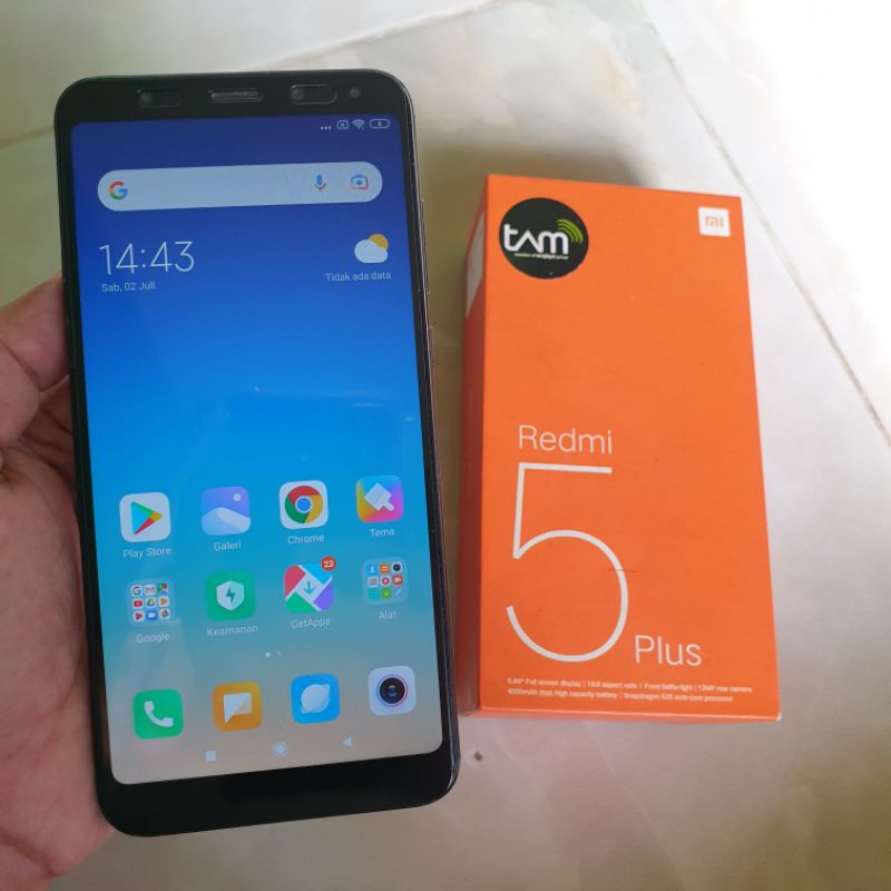 Xiaomi Redmi 5 plus 4/64 Ram 4gb Rom 64gb second berkualitas