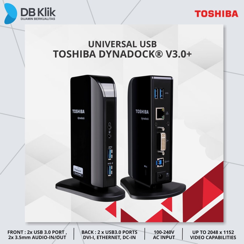 USB Universal Toshiba DYNADOCK V3.0 PLUS