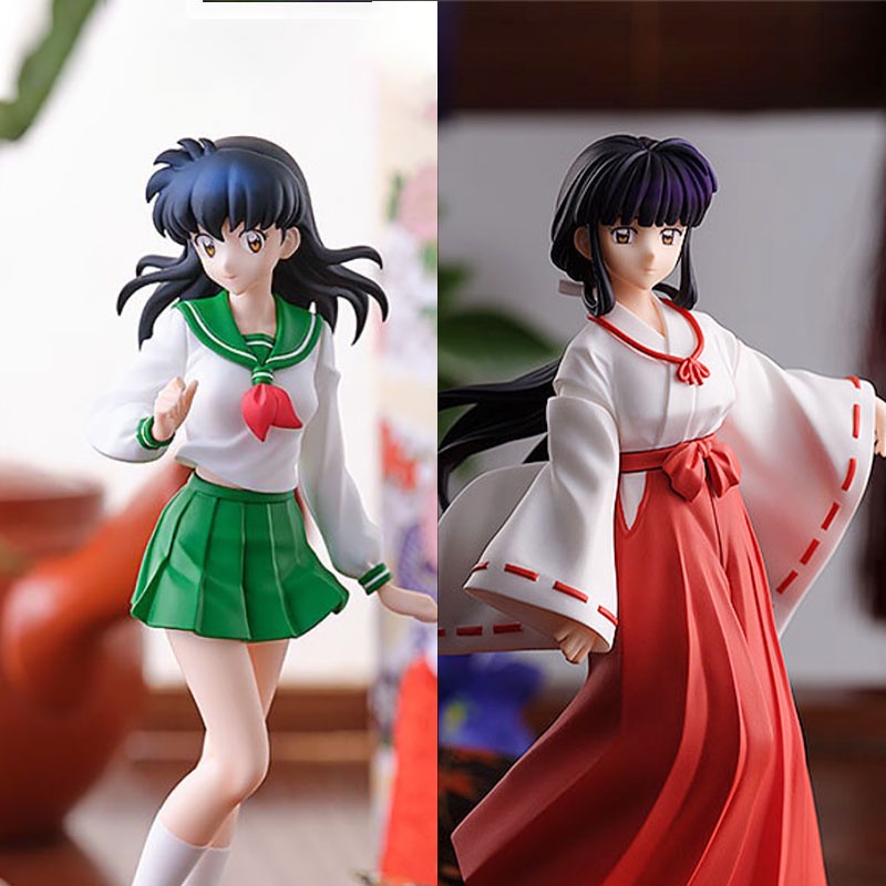 Action Figure Karakter Anime Kagome Higurashi Kikyo Inuyasha Sesshoumaru Ukuran 18CM