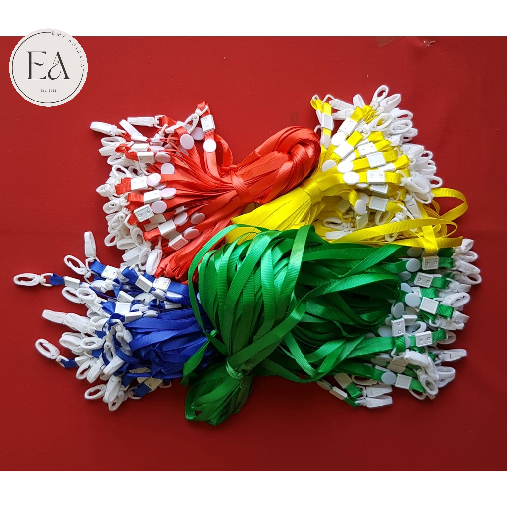 

Tali ID Card / Lanyard Kait Oval Plastik 1cm
