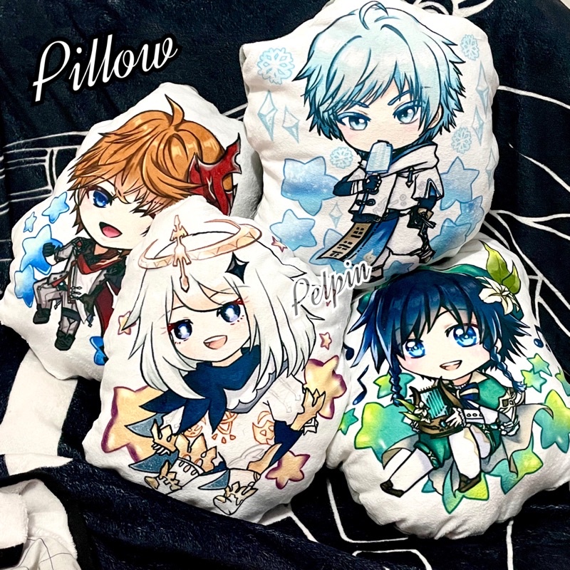 bantal anime boneka anime pillow genshin impact tartaglia childe venti chongyun paimon xiao besar