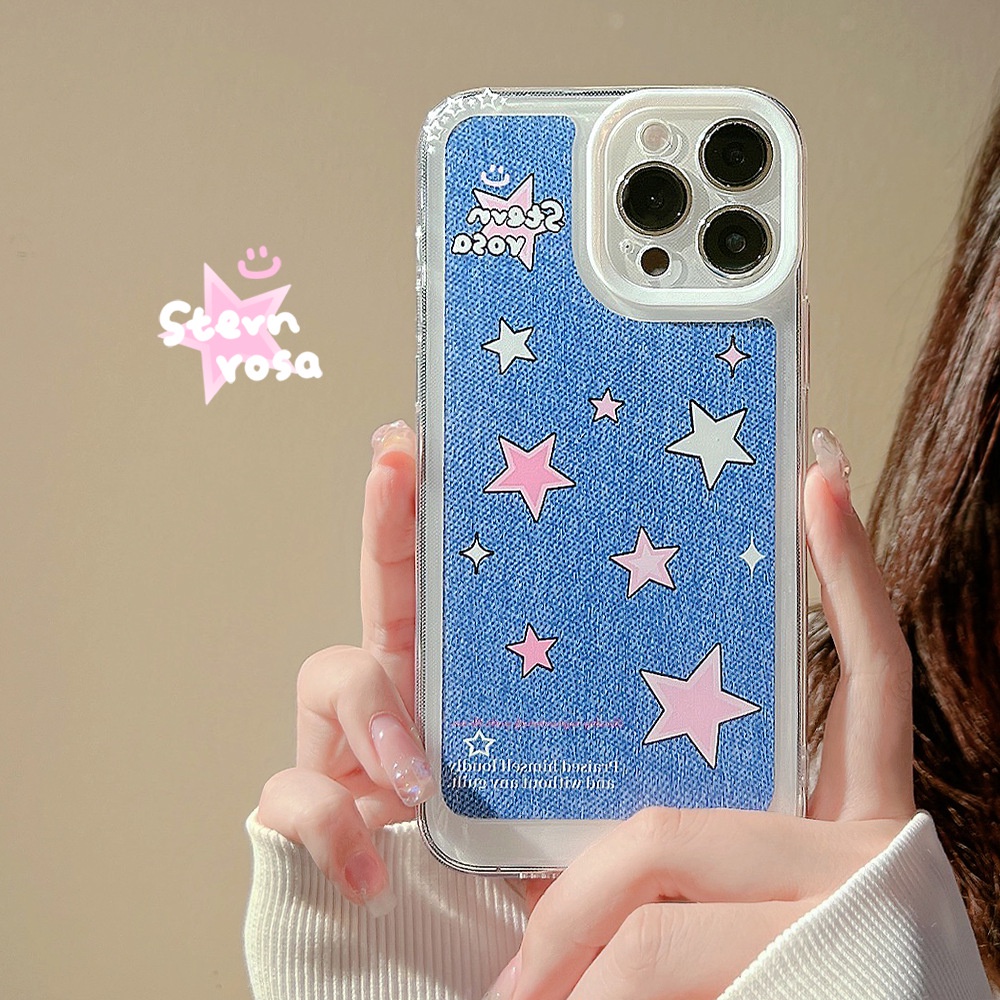 Case Pelindung Transparan Motif Koboi Bintang Untuk Iphone 14 7 8 SE2020 7 + 8PLUS XS XR 11 12 13 PRO MAX