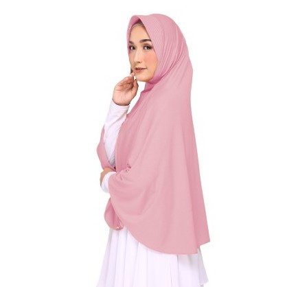 Jilbab Instan Jumbo Bergo Elzatta Zaria XL Axcella-Pink  - 131