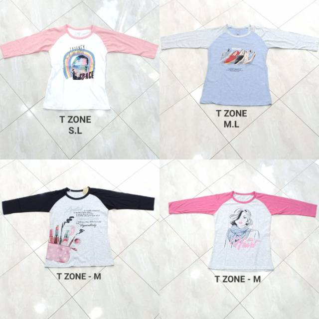 Baju Kaos Lengan Panjang Cewek T ZONE