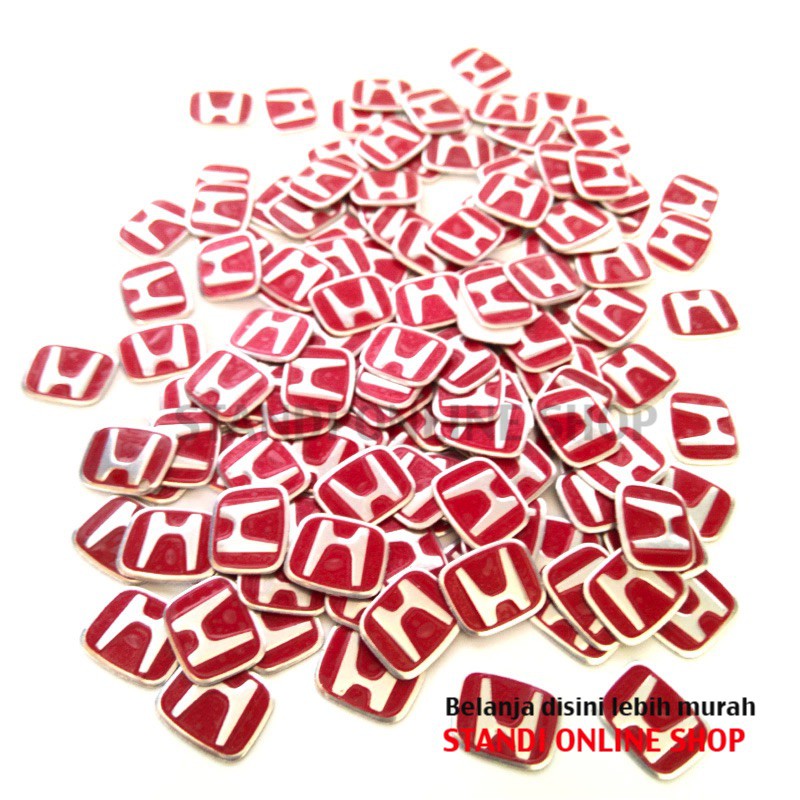 Emblem Kunci Honda Merah Sticker Logo Kunci Honda Mobilio Brio Jazz