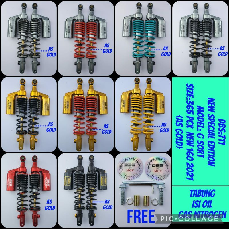 Shockbreaker DBS 711 G Sport 365mm HONDA PCX 160, PCX 150, ADV 150 PNP