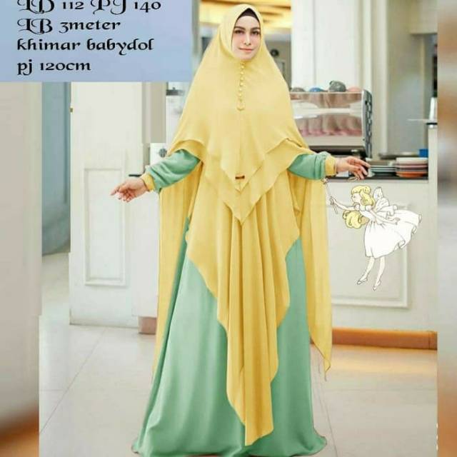 Syar'i jumbo Dijah baju gamis muslim