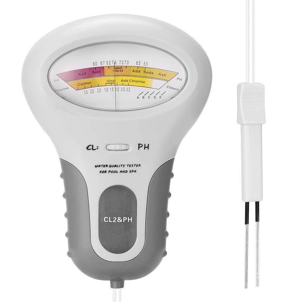 Solighter PH Chlorine Meter Tester Untuk Akuarium Kolam 2in1 Test Pen CL2 Ukur