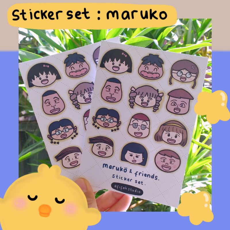 

STICKER SET: MARUKO AND FRIENDS