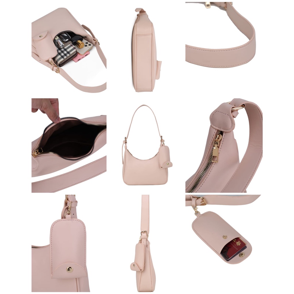 Tote bag wanita tas bahu simple tali adjust style wanita import fashion free Clutch #200