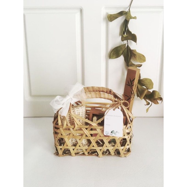 

[bamboo] Zero Waste Bathing Kit Basket | Eco Friendly | Hampers | Gift