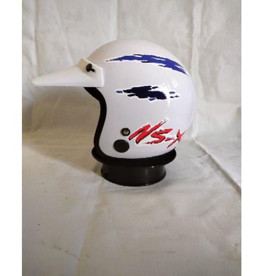 (Full White Edition ) Helm jadul Honda NSX GL Series Win100 Astrea Grand Honda C70 {GIN.22Jn22ᴰ}