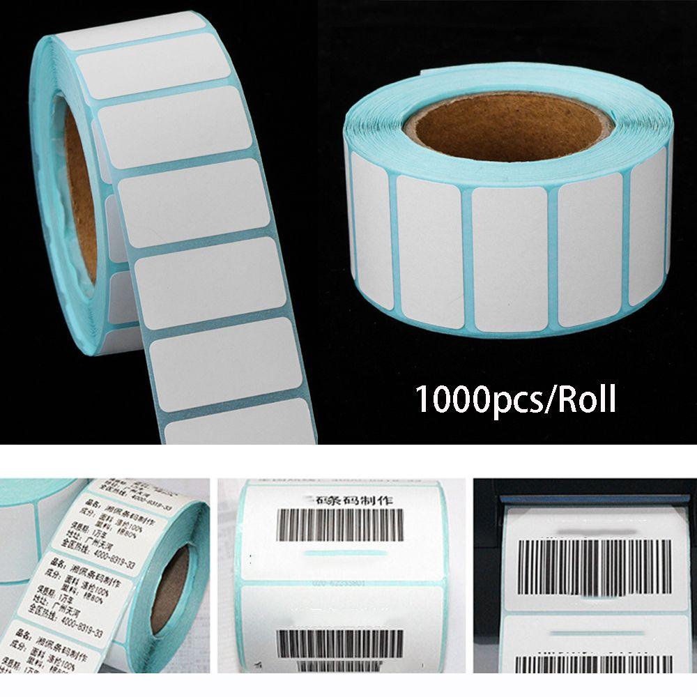 CHOOKYY 1000pcs /Roll Kartu Stiker Thermal Label Paket Perlengkapan Cetak Harga Supermarket