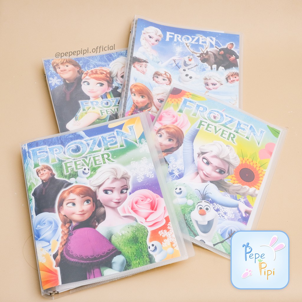 Binder Bergambar Frozen B5 26 Ring Note Loose Leaf Buku Notebook Catatan Sekolah Kuliah