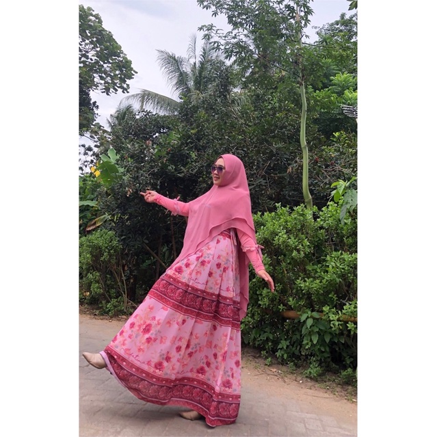 NATASHA PRINTING DRESS COUPLE MOM N KIDS ORI BY FATIMA SYARI